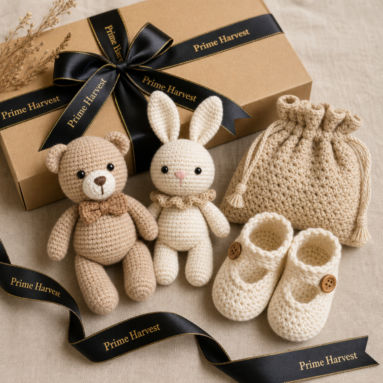Prime Harvest handcrafted crochet keepsake collection